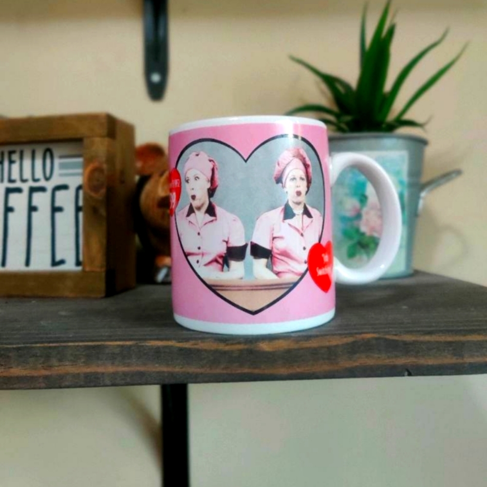 50th anniversary I love Lucy mug